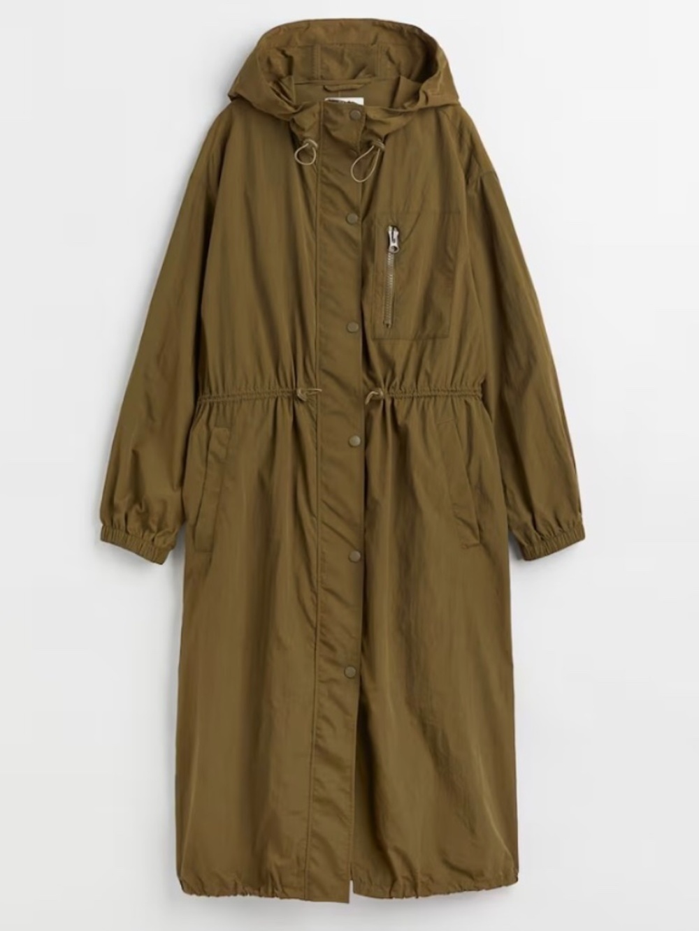 H&M Nylon Parka in Olive ~ Like New